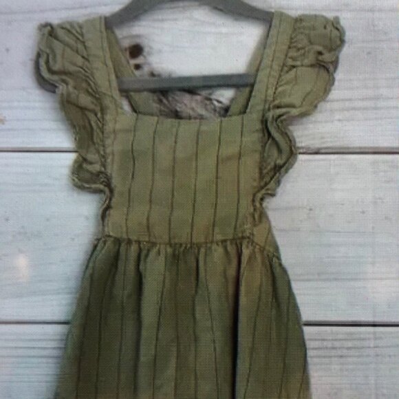 Girls linen pocket dress - Picture 3 of 3